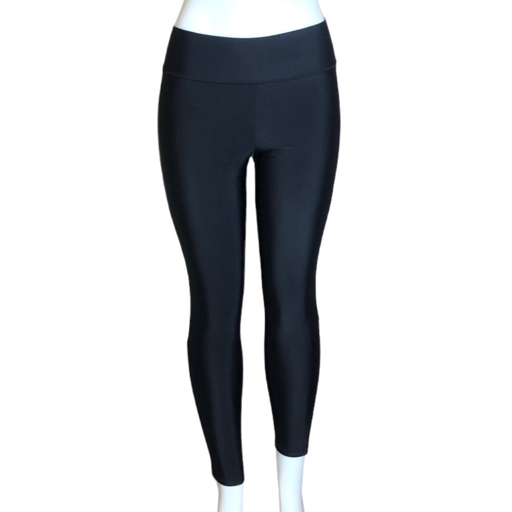 NWT Terez Pink Zipper Black Leggings Size M - Picture 3 of 13